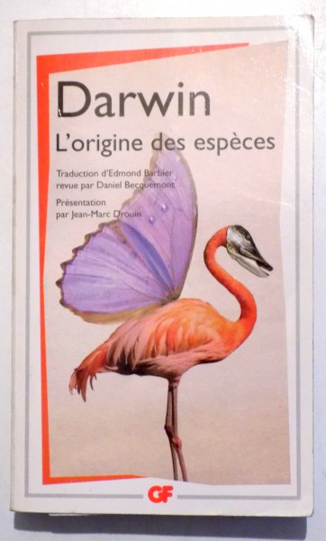 L ' ORIGINE DES ESPECES par DARWIN , 2008