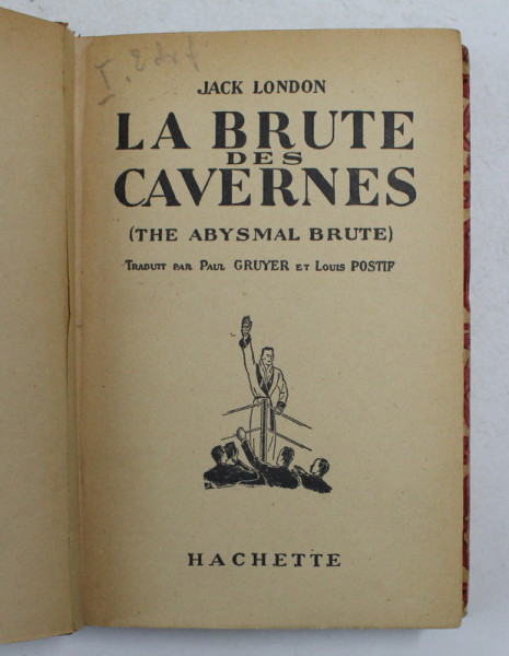 LA BRUTE DES CAVERNES par JACK LONDON , 1934