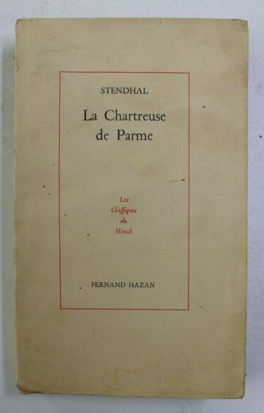 LA CHARTREUSE DE PARME par STENDHAL , 1949