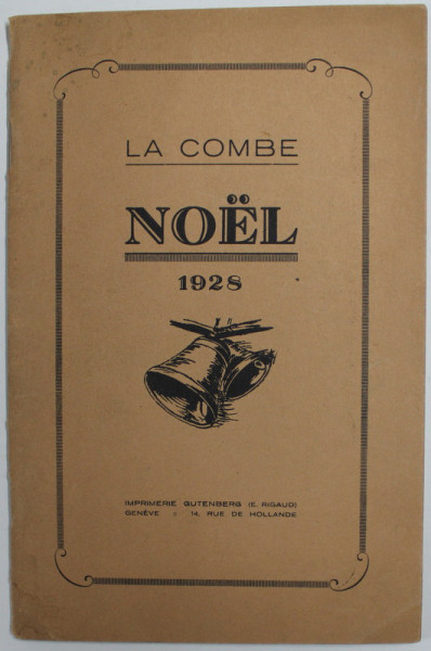 LA COMBE , NOEL 1928