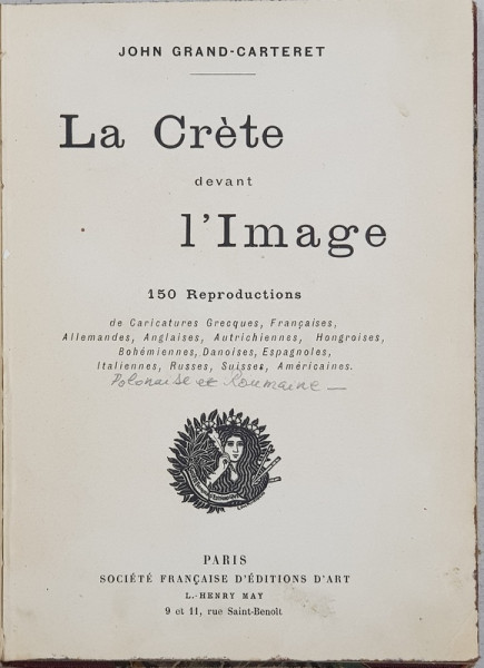 La Crete devant l'image par John Grand Carteret - Paris