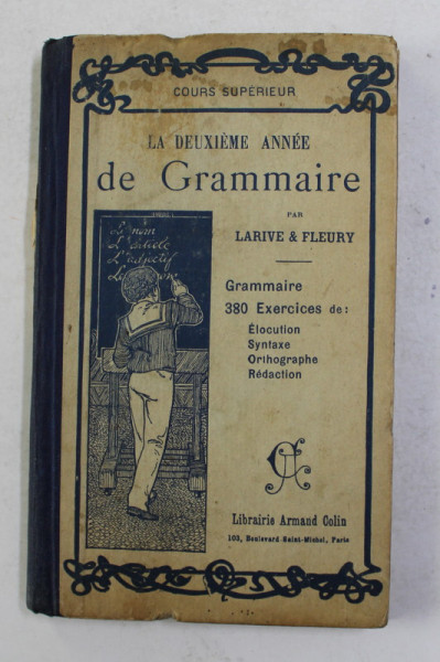 LA DEUXIEME ANNEE DE GRAMMAIRE - COURS SUPERIEUR , 1926
