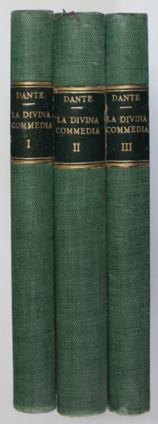 LA DIVINA COMMEDIA di DANTE , VOLUME I -III , 1938