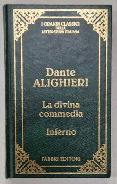 LA DIVINA COMMEDIA: INFERNO di DANTE ALIGHIERI , 1995 , TEXT IN LIMBA ITALIANA