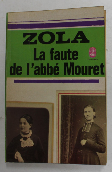 LA FAUTE DE L ' ABBE MOURET par ZOLA , 1970