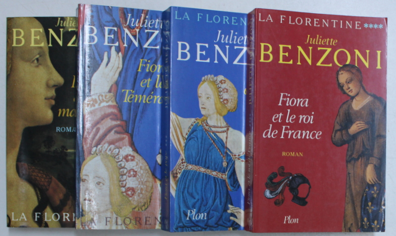 LA FLORENTINE - roman par JULIETTE BENZONI , VOL.  I - IV , 1990