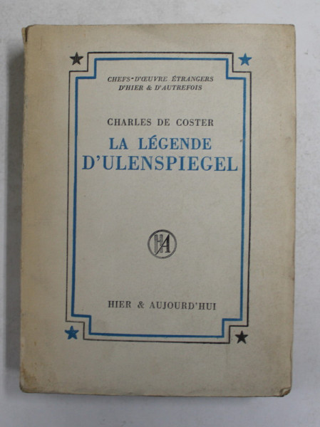 LA LEGENDE D 'ULENSPIEGEL par CHARLES DE COSTER , 1949