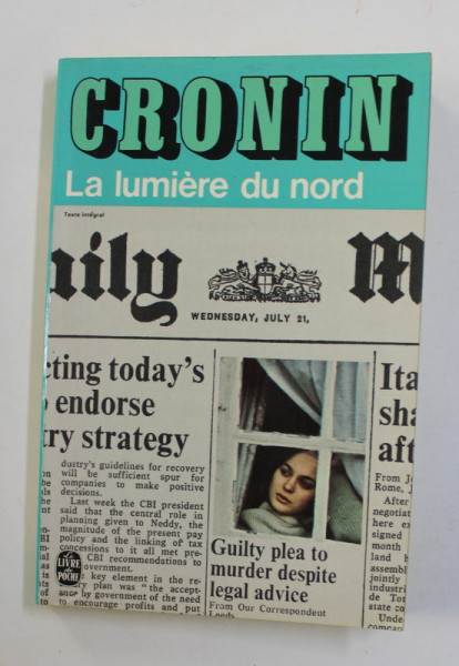 LA LUMIERE DU NORD par A.J. CRONIN , 1958