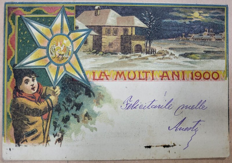 '' LA MULTI ANI 1900 '' , CROMOLITOGRAFIE , CARTE POSTALA , CLASICA