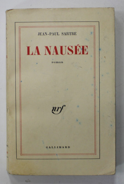 LA NAUSEE par JEAN - PAUL SARTRE , 1962