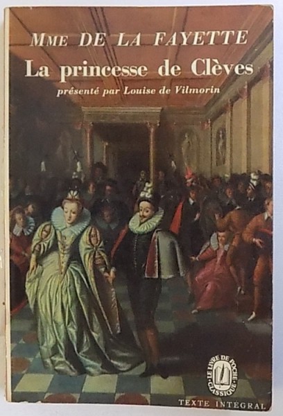 - LA PRINCESSE DE CLEVES par  MME DE LA FAYETTE , 1964