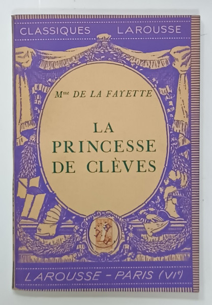 LA PRINCESSE DE CLEVES par Mme DE LA FAYETTE , roman , 1924