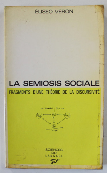 LA SEMIOSIS SOCIALE , FRAGMENTS D 'UNE THEORIE DE LA DISCURSIVITE par ELSEO VERON , 1987