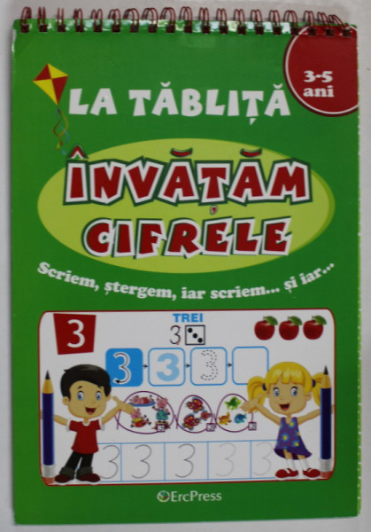 LA TABLITA , INVATAM CIFRELE , VARSTA 3-5 ANI , ANII '2000 , LIPSA CARIOCA SPECIALA