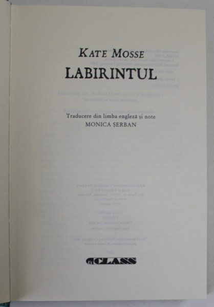 LABIRINTUL de KATE MOSSE , 2007