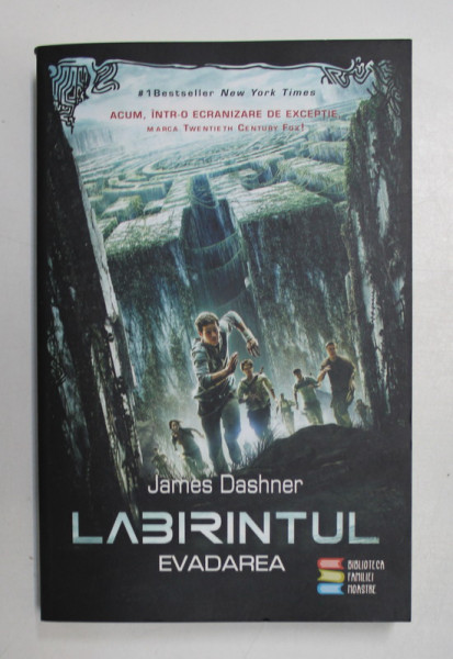 LABIRINTUL , EVADAREA de JAMES DASHNER , 2019 , PREZINTA USOARE HALOURI DE APA