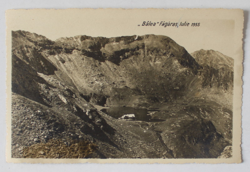 LACUL SI CABANA BALEA , FAGARAS , FOTOGRAFIE , IULIE , 1955