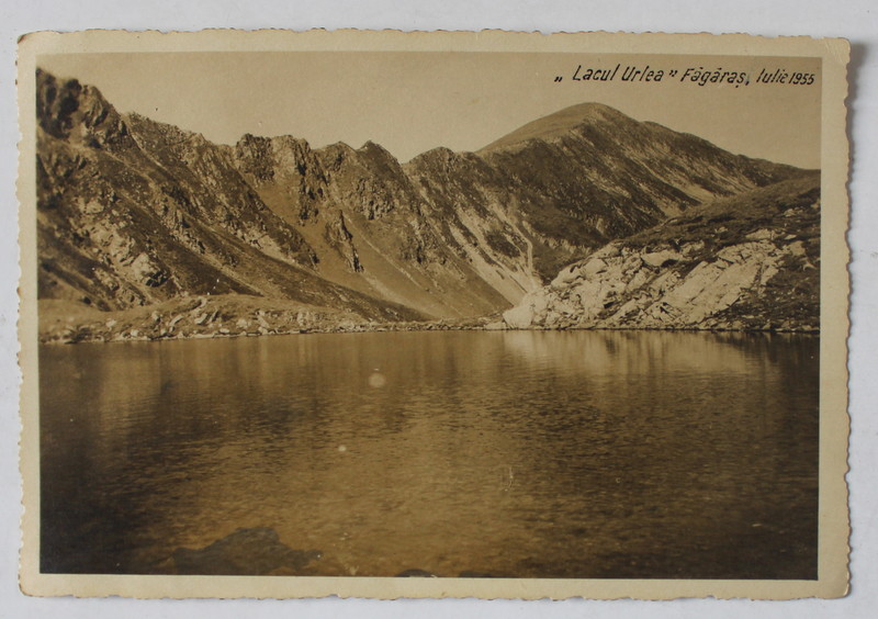 LACUL URLEA , MUNTII FAGARAS , FOTOGRAFIE , IULIE 1955