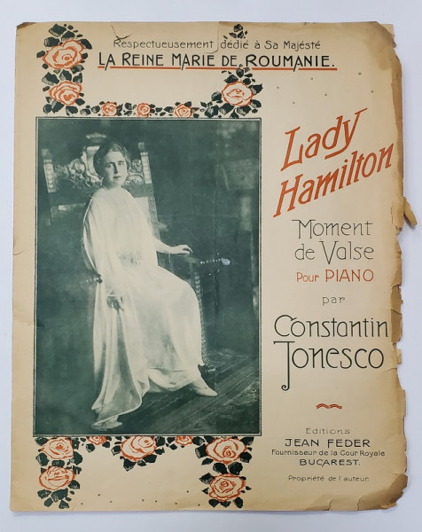 LADY HAMILTON, MOMENT DE VALSE POUR PIANO de CONSTANTIN IONESCU