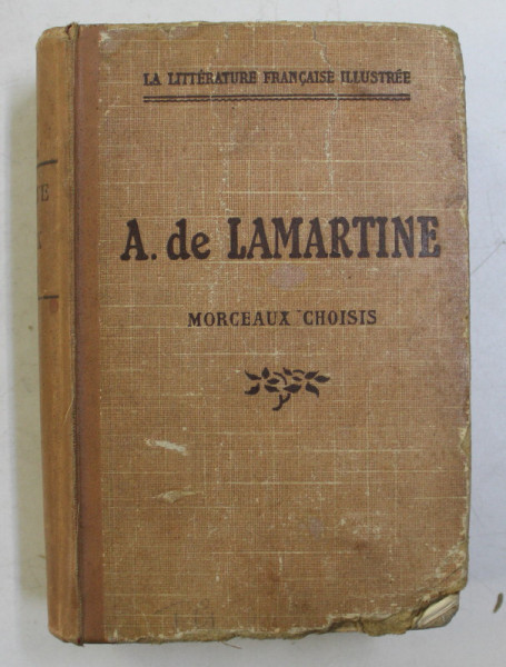 LAMARTINE - MORCEAUX CHOISIS par RENE CANAT , 1926