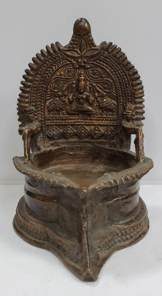 Lampa din bronz pentru ulei, India, Secol XIX
