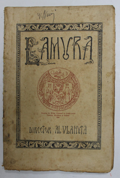 LAMURA , LITERATURA , ARTA , STIINTA , ANUL I , NR. 2 , NOIEMBRIE 1919 , PREZINTA PETE SI URME DE UZURA