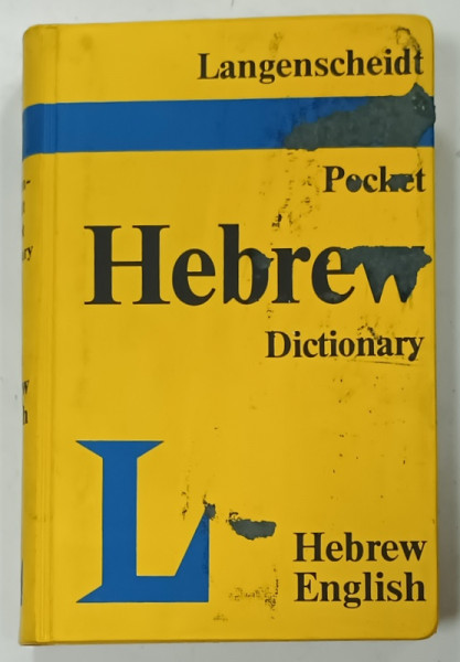 LANGENSCHEIDT, POCKET HEBREW DICTIONARY by DR. KARL FEYERABEND, 1990