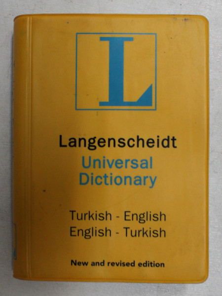 LANGENSCHEIDT UNIVERSAL DICTIONARY  TURKISH - ENGLISH / ENGLISH - TURKISH , 1981 , FORMAT MIC