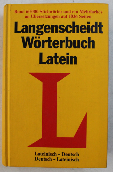 LANGENSCHEIDT WORTERBUCH LATEIN  - LATEINISCH - DEUTSCH / DEUTSCH  - LATEINISCH von HERMANN MENGE ...ERICH PERTSCH
