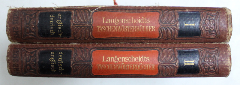 LANGENSCHEIDTS TASCHEN WORTERBUCHER DER ENGLISCHEN UND DEUTSCHEN SPRACHE , VOL. I - II von E. MURET , EDITIE INTERBELICA