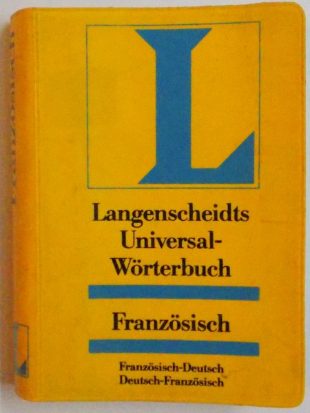 LANGENSCHEIDTS UNIVERSAL WORTERBUCH, FRANZOSISCH-DEUTSCH / DEUTSCH-FRANZOSISCH ,  , 1976