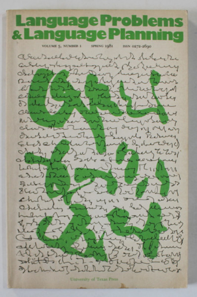 LANGUAGE PROBLEMS and LANGUAGES PLANNING , NUMBER 1 , SPRING  , 1981