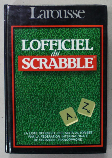LAROUSSE L 'OFFICIEL DU SCRABBLE , 1989
