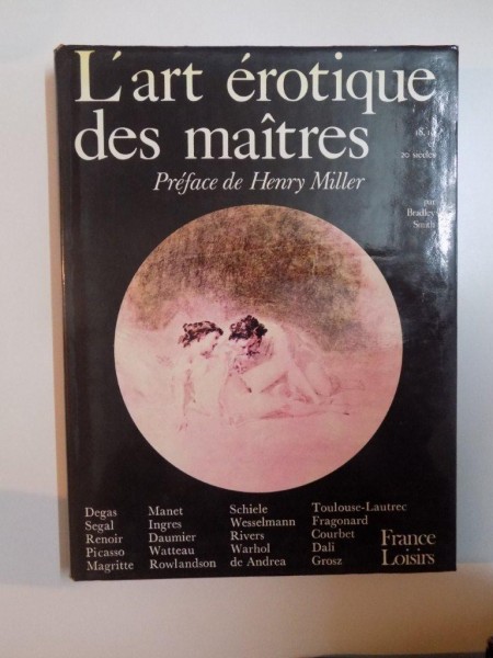 L'ART EROTIQUE DES MAITRES de HENRY MILLER , 1978