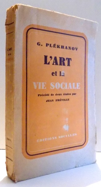 L'ART ET LA VIE SOCIALE par G. PLEKHANOV , 1949