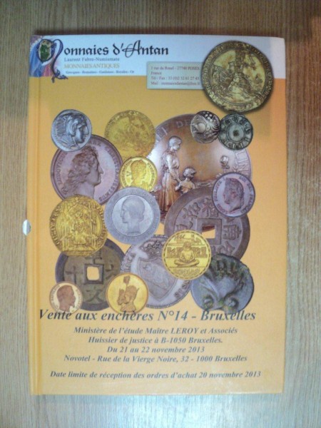 LAURENT FABRE NUMISMATE . CATALOG DE LICITATII DE MONEZI