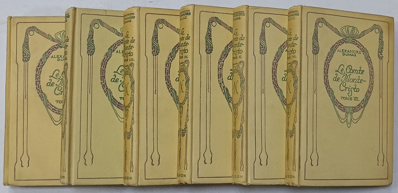 LE COMTE DE MONTE - CRISTO par ALEXANDRE DUMAS , VOLUMELE I - VI , 1936
