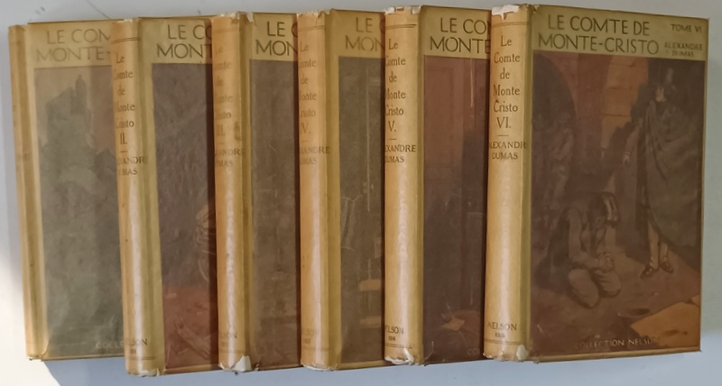LE COMTE DE MONTE - CRISTO , TOMES I - VI par ALEXANDRE DUMAS , 1930