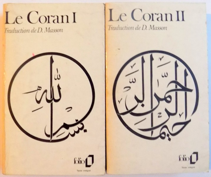 LE CORAN , VOL I - II , 1967