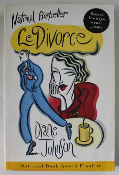 LE DIVORCE by DIANE JOHNSON , EDITIE IN LIMBA ENGLEZA , 1997 , PREZINTA HALOURI DE APA *
