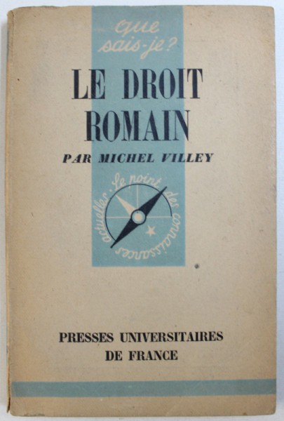 LE DROIT ROMAIN par MICHEL VILLEY , 1946