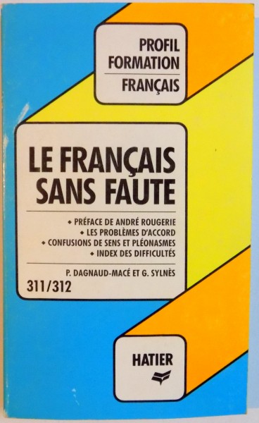 LE FRANCAIS SANS FAUTE par DAGNAUD-MACE et G. SYLNES , 1978