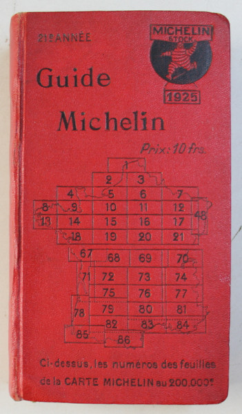LE GUIDE MICHELIN FRANCE  , 1925