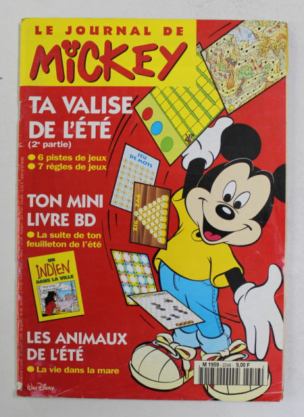 LE JOURNAL DE MICKEY , TA VALISE DE L' ETE - 1995 , REVISTA DE BENZI DESENATE