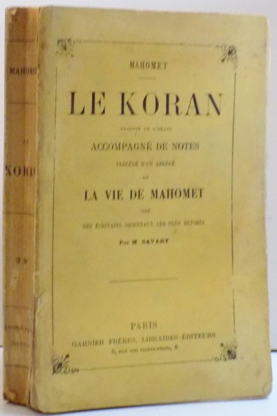LE KORAN , DE M. SAVARY