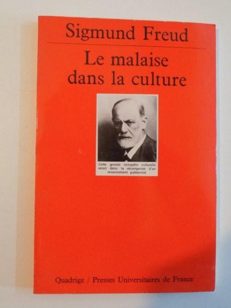 LE MALAISE DANS LA CULTURE de SIGMUND FREUD , 1995