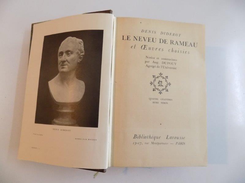 LE NEVEU DE RAMEAU ET OEUVRES CHOISIES / LA RELIGIEUSE SUIVI DE JACQUES LE FATALISTE ET SON MAITRE (EXTRAITS) / OEUVRES CHOISIES. ELOGE DE RICHARDSON-LES SALONS-PARADOXE SUR LE COMEDIEN-EST-IL BON? EST-IL MECHANT? par DENIS DIDEROT