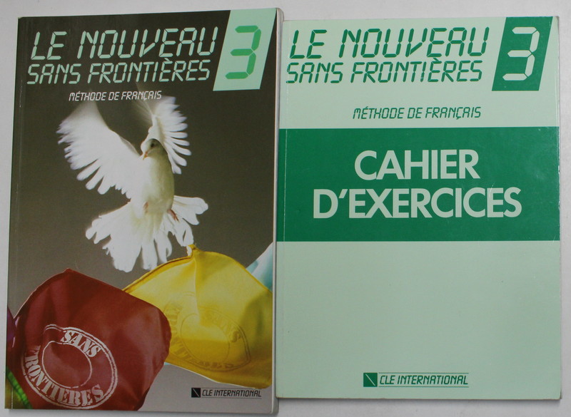 LE NOUVEAU SANS FRONTIERES , METHODE DE FRANCAIS , 2 VOLUME , 1990