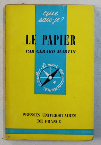 LE PAPIER par GERARD MARTIN , 1964