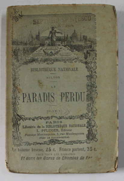 LE PARADIS PERDU par MILTON , 1901